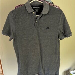 Banana Republic Gray Polo Shirt with Knit Fabric